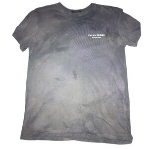 TALENTLESS Woman’s Grey Smoke Washed “TALENTLESS LOGO” Tee shirt size Small
